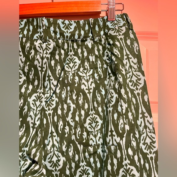 Zara | Pants u0026 Jumpsuits | Zara Green Batik Print The Ava Pant Size Medium  0 Cotton Nwt | Poshmark